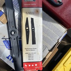 New Honda 21 Inch Quadracut Twin Blade Set