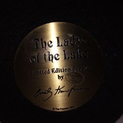 The Franklin Mint. The Lady Of The Lake. Solid Brass Serious