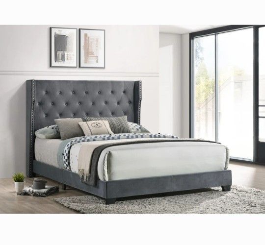 KING BED FRAME NO MATTRESS