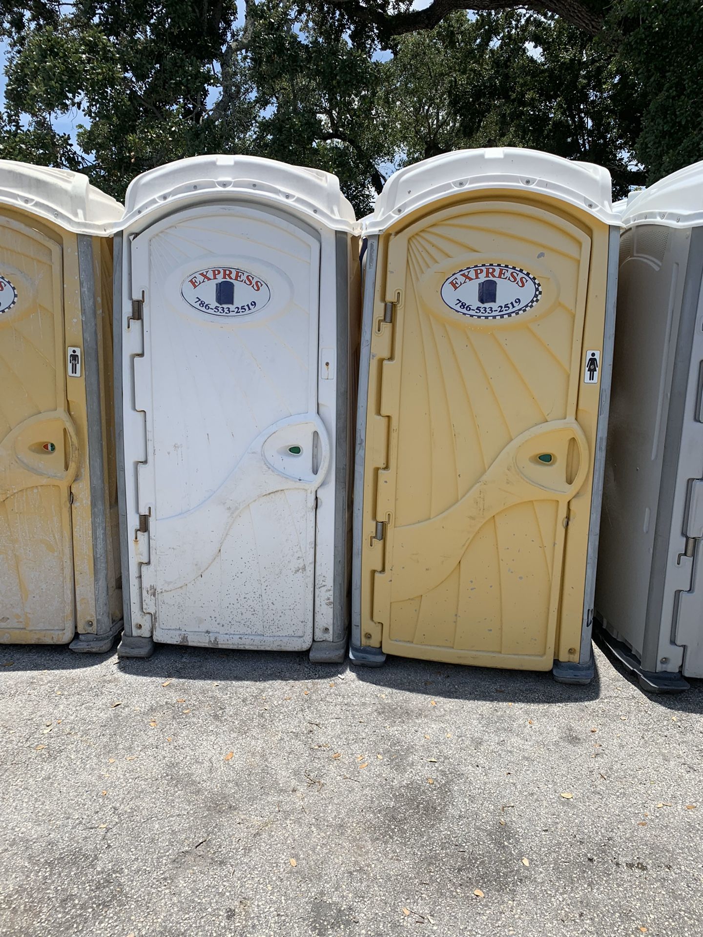 Portable toilets