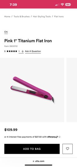 Pink Chi “1” Titanium Straightener