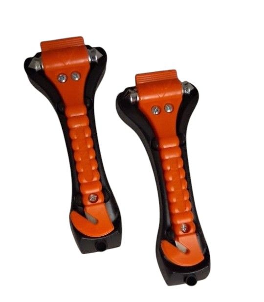 2 Pk Emergency Seat Belt Cutter & Window Breakers