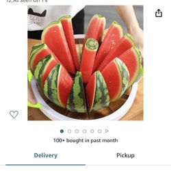 Large Watermelon and Melons slicer. Fruits are even presentation is beautiful. New Great Gift. See pictures