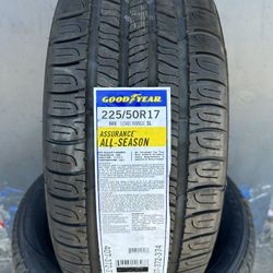 225/50/17 New Set Of Goodyear Tires Installed 