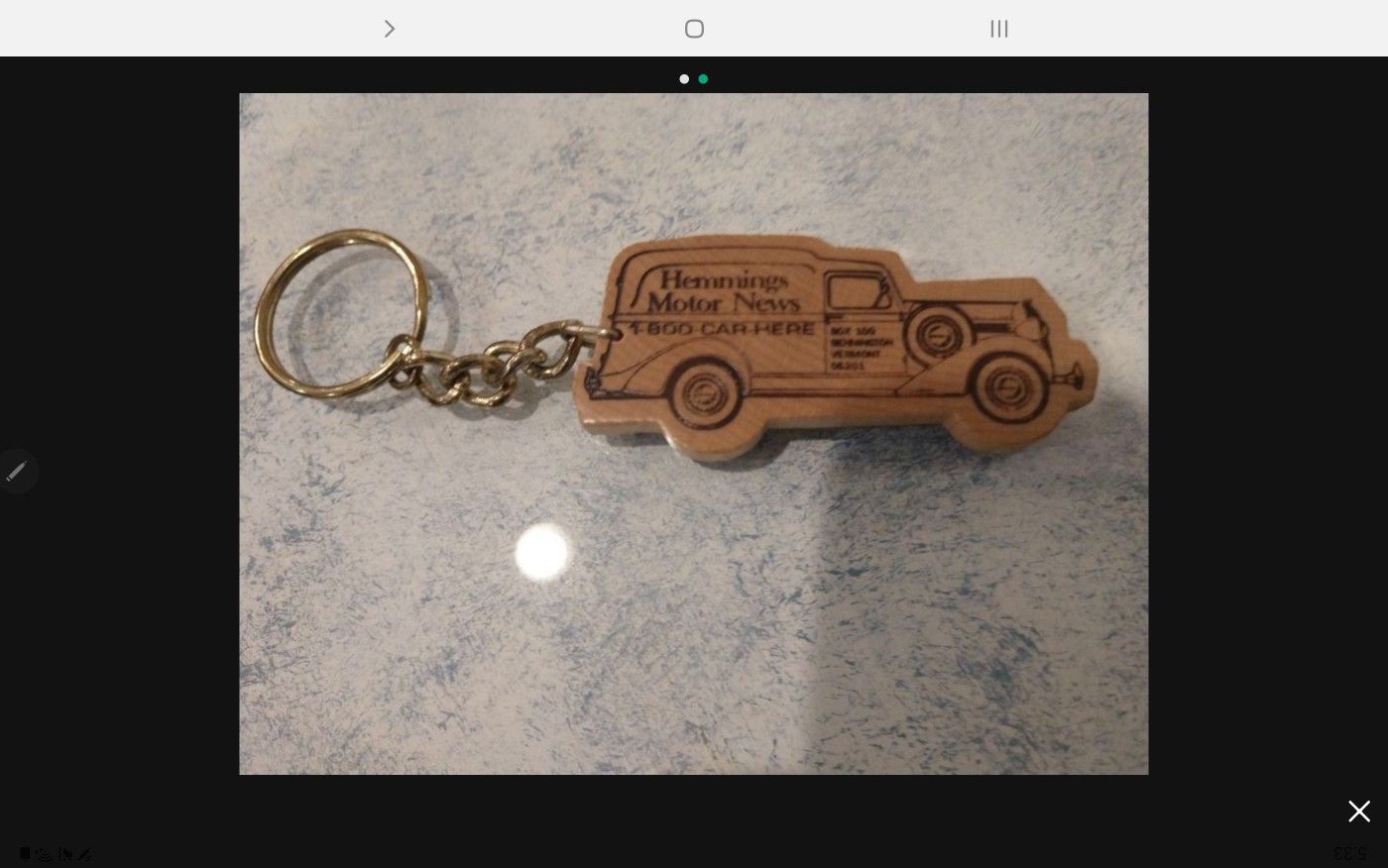 Hemmings Motor News vintage keychain