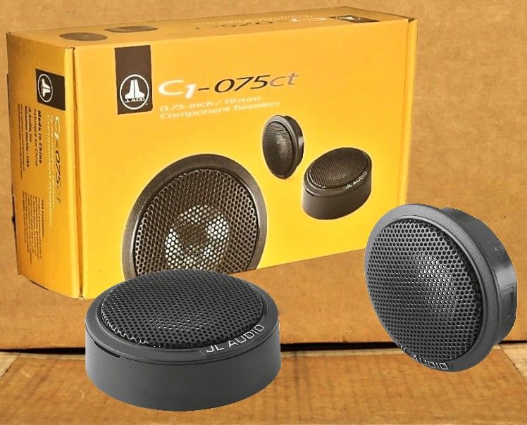 JL Audio Evolution C1 Car Speakers Set 3/4 Inch Aluminum Dome Tweeters 100 Watts C1-075CT 🚨 Payment Options Available 🚨 No Credit Needed 🚨