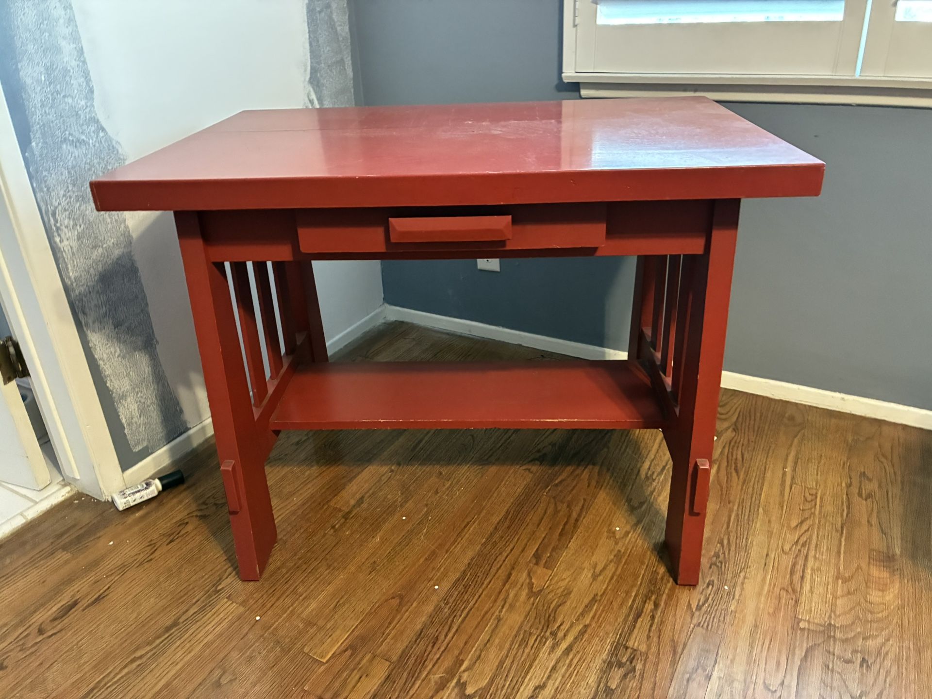 Vintage Red Desk (Arts & Crafts)
