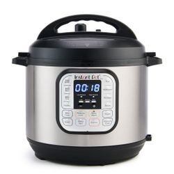 Instant Pot Duo 6 Qt Electric Pressure Cooker 7-in-1 with Easy-Release Steam Switch, Slow Cooker, Rice Cooker, Steamer and More