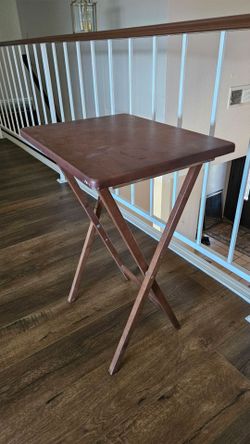 Wooden Folding TV Tray Table