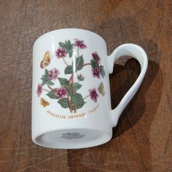 PORTMEIRION Botanic Garden Pimpernel Anagallis Arvenisis Mug Tea Cup. 
Perfect shape, like new. Height 4 1/8".