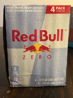 Red Bull Sugar Free Energy Drinks 4 pack