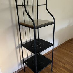 Metal And Glass Shelving Unit