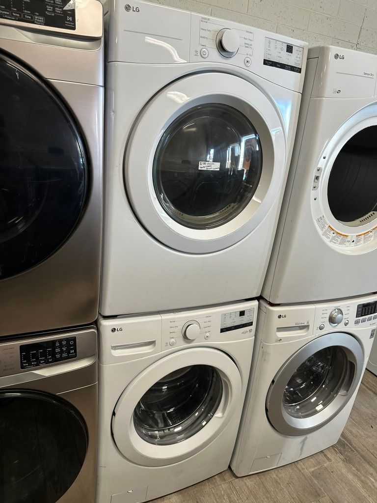 LG Frontload washer and dryer set electric with warranty