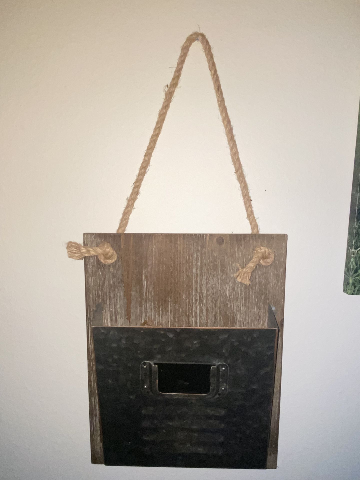 Galvanized Wall Organizer