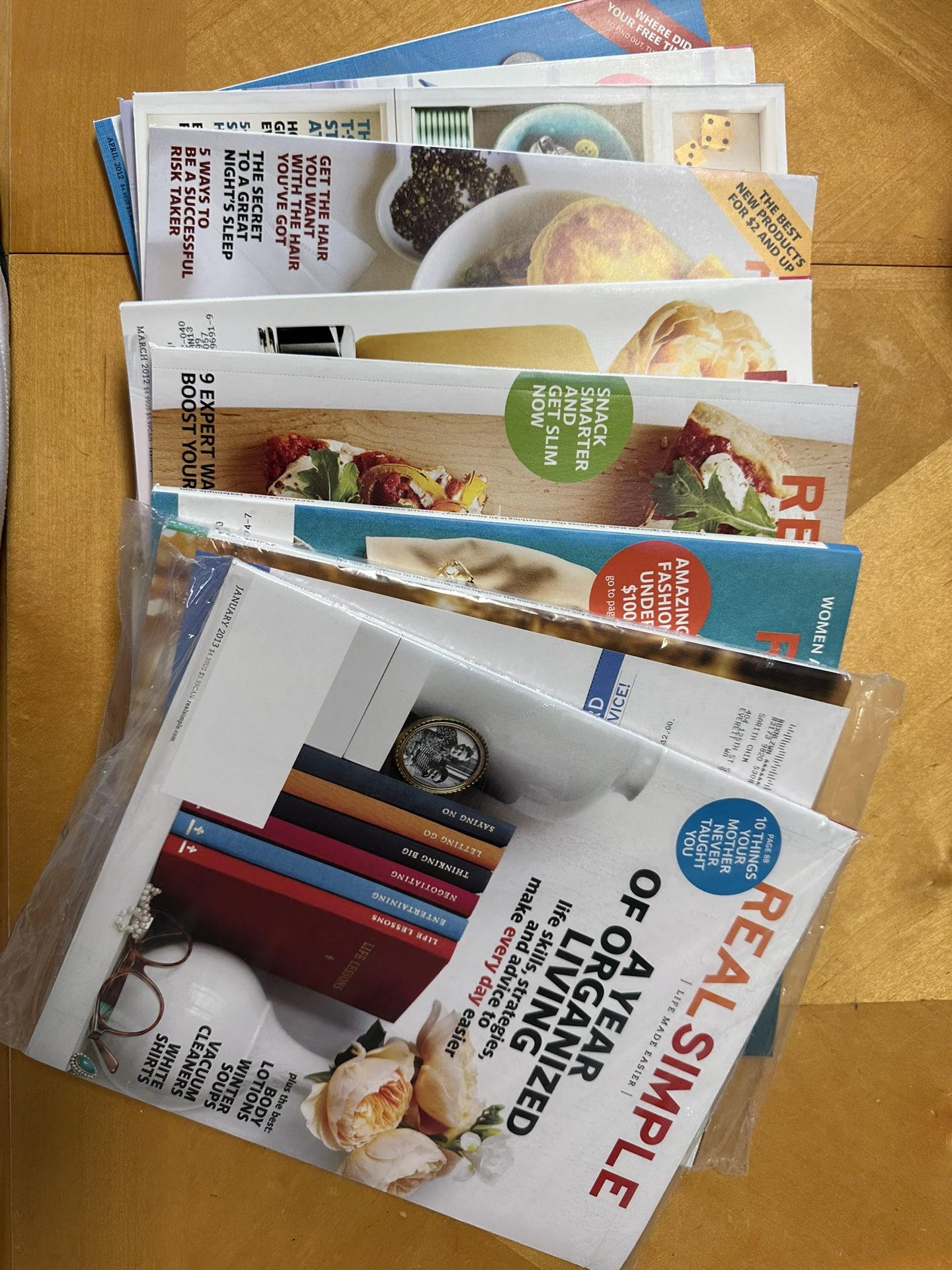 9 REAL SIMPLE MAGAZINES 2012-2013