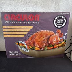 Circulon Premier Professional Roaster with Rack 18 x 15 in