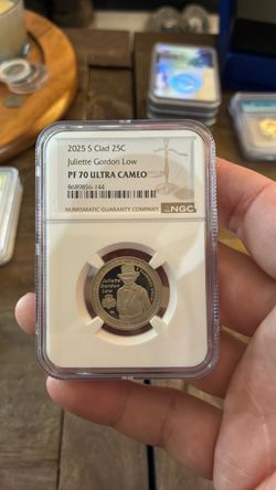 2025 S Clad Quarter Juliette Gordon Low NGC PF70 Ultra Cameo