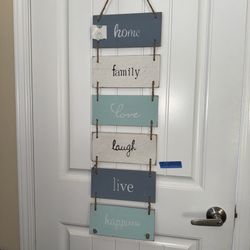 Family Wall Decor Sign Farmhouse Rustic Home Decoration For Living Room Bedroom 