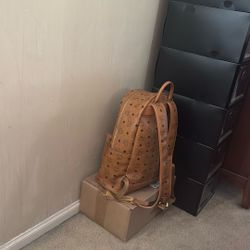 MCM Cognac Medium Backpack Brand NEW