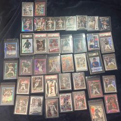 Huge Sports Card Lot!!! Wembanyama RC, Holliday, Langford,Robinson, Barkley