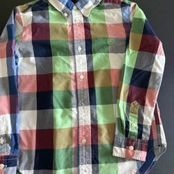 Chaps Multicolor Plaid Button Down Shirt for Kids