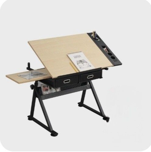Adjustable Drawing Drafting Table Desk 
