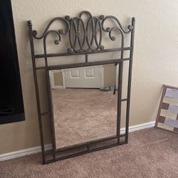 HEAVY ANTIQUE MIRROR 
