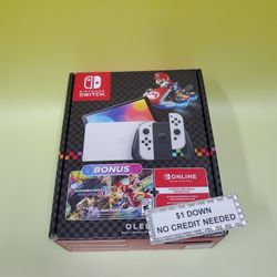 Nintendo Switch OLED 90 Day Warranty Included - 1 Dollar Down No Credit Needed! 