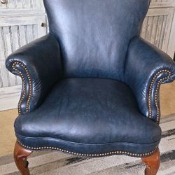 Dark blue armchairs