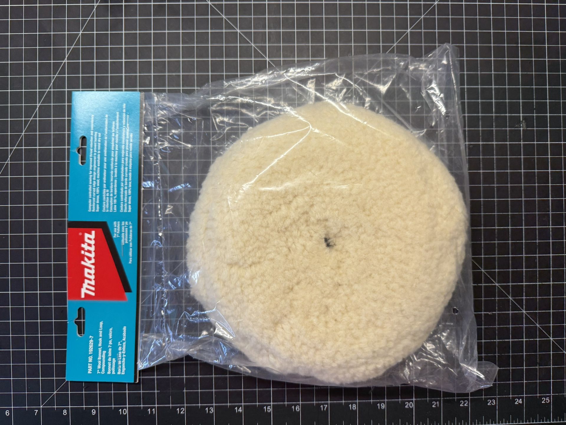 MAkita MAK192629-7 7inch Hook And Loop Wool Pad