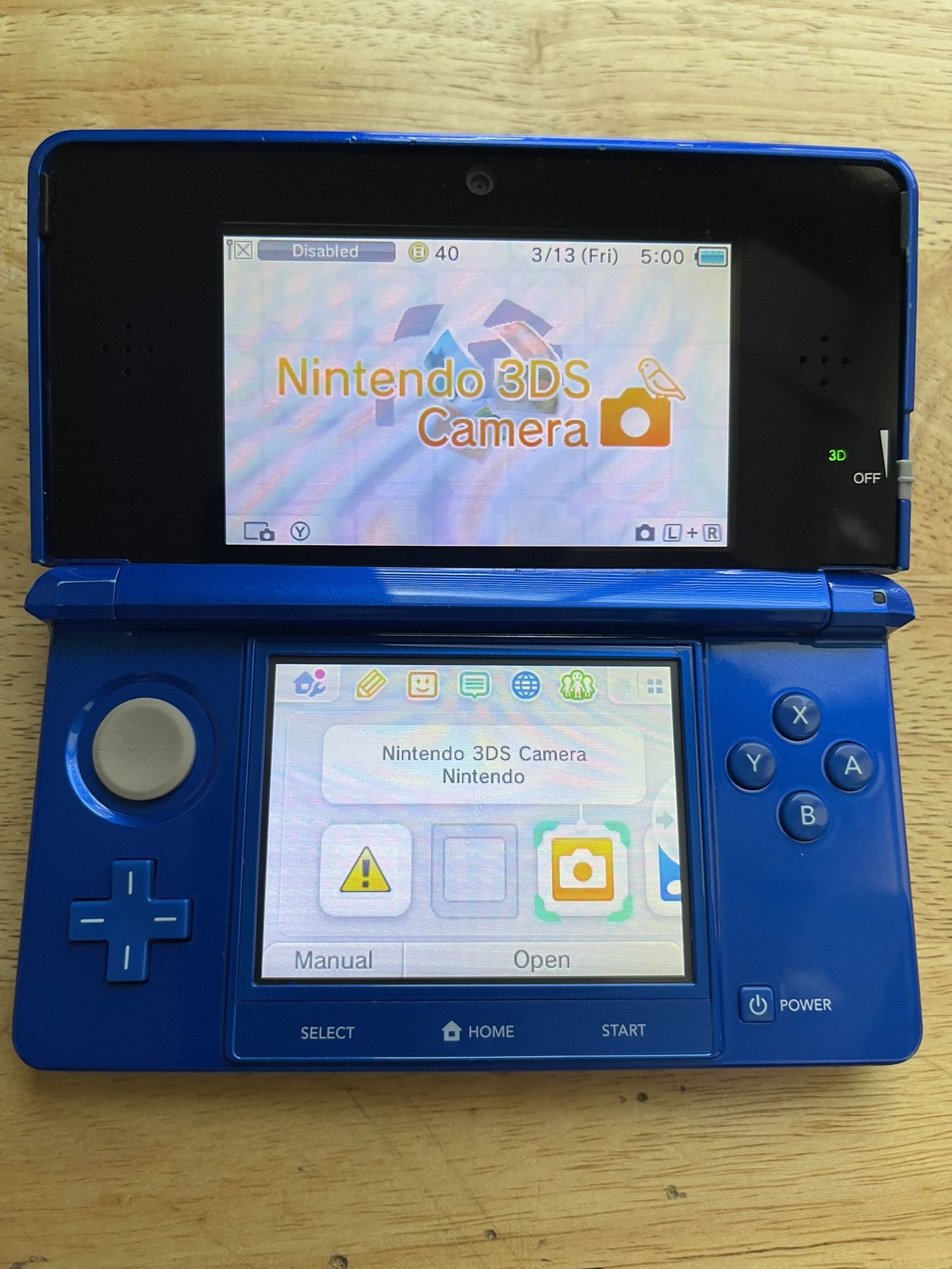 Blue Nintendo 3DS 