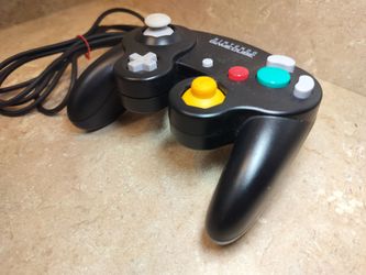 Official Nintendo GameCube Controller Black OEM Authentic DOL-003 Tested