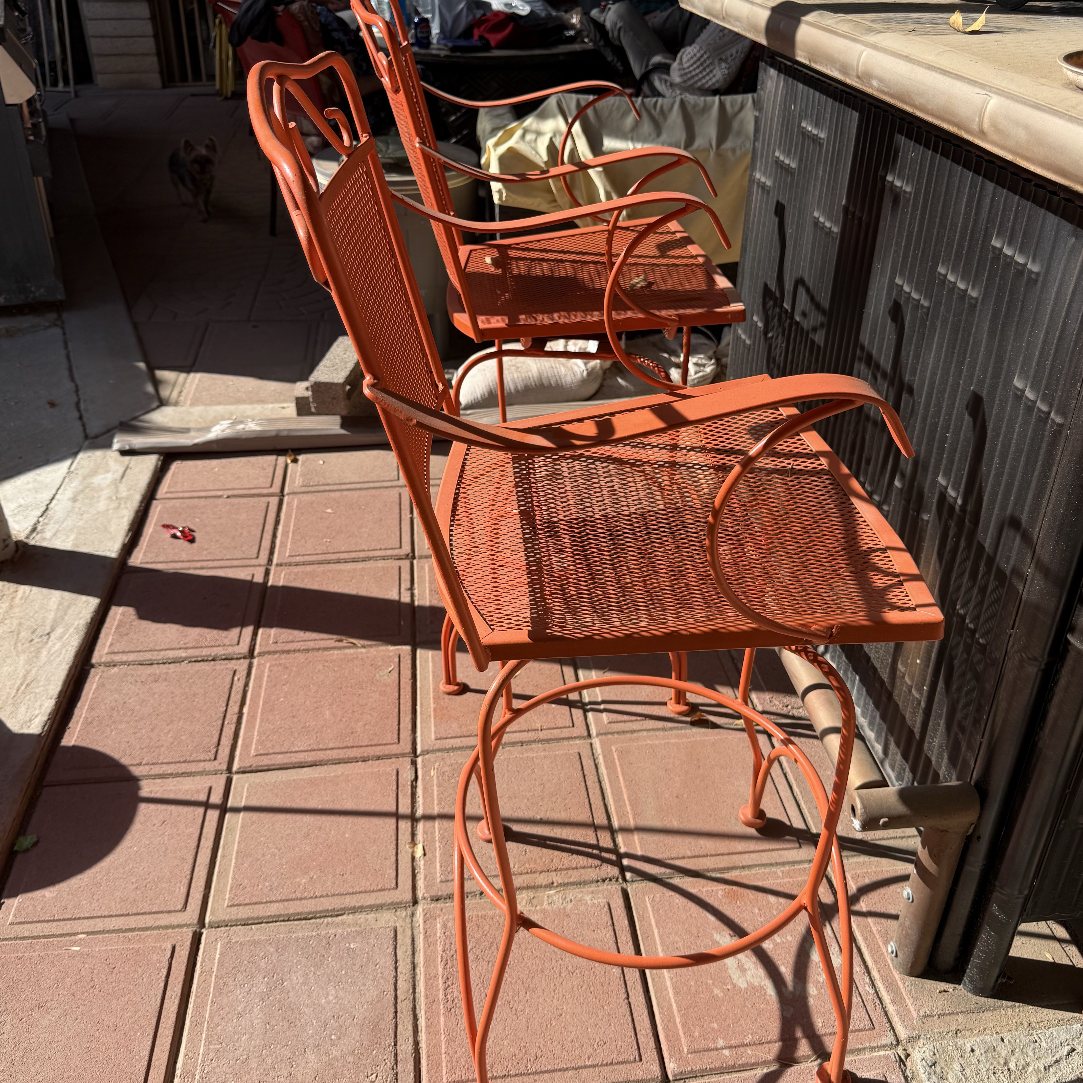 Black Metal Outdoor Patio Chairs