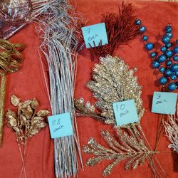 Glittered Wreath/ Arrangement Making Supplies 