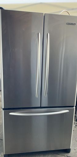 Kitchen Aid 3 Door Stainless Steel Refrigerator
