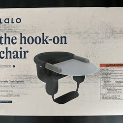 Lalo Hook-On High Chair with Attachable Silicone Tray - Black Baby Toddler Infant