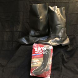 NIB TOTES OVER THE SHOES MOTORCYCLE BOOTS 9.5-10.5 Sizes