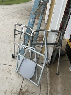 Front wheel Walkers, commode toilet