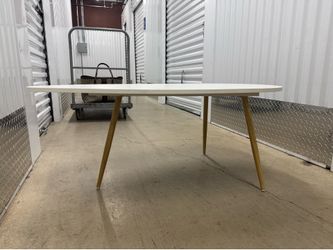 Mid Century Modern White Coffee Table