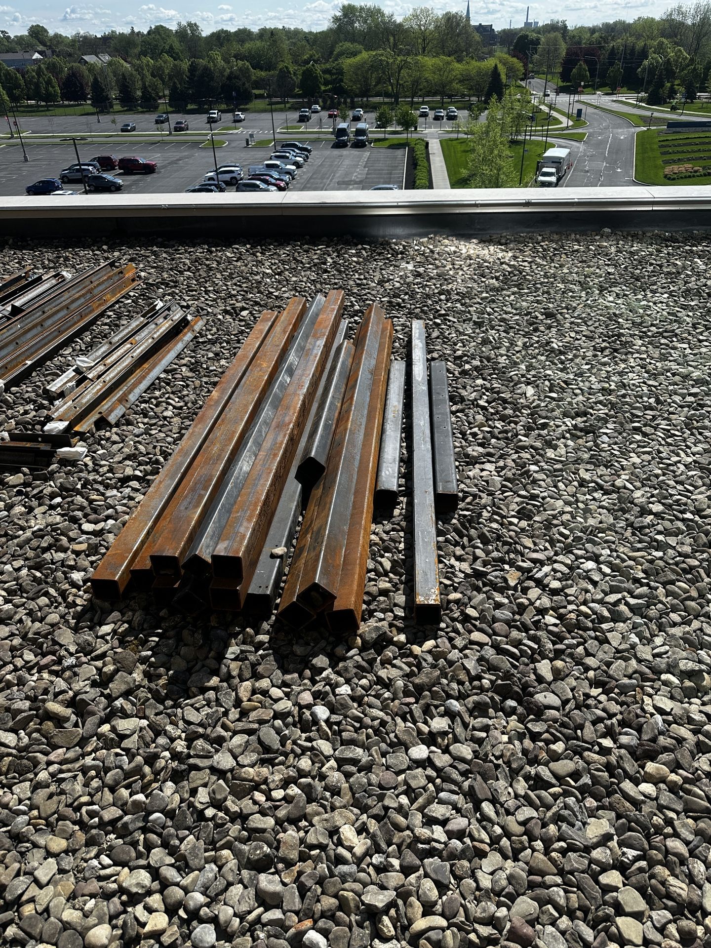 Steel square tube 3-1/2x3-1/2x1/4”x 8’