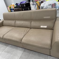 Couch And Side Chair Italian Leather