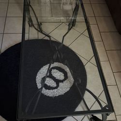Wrought Iron Glass Coffee Table