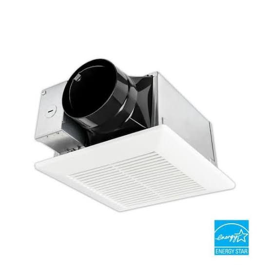 Panasonic Whisper Mighty Pick-A-Flow 70/90 CFM Ceiling/Wall Bathroom Exhaust Fan, Energy Star with 9 in. x 9 in. Grille Footprint - RETAILS: $98