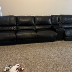 4 Piece Leather Couch 