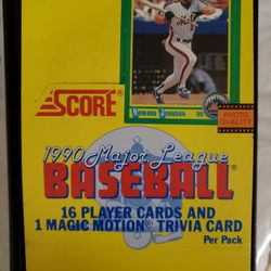 1990 Score Major League Baseball Cards