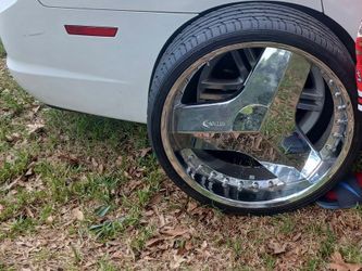 24” Chrome Blade Wheels/Rims – 3-Spoke Custom Style
