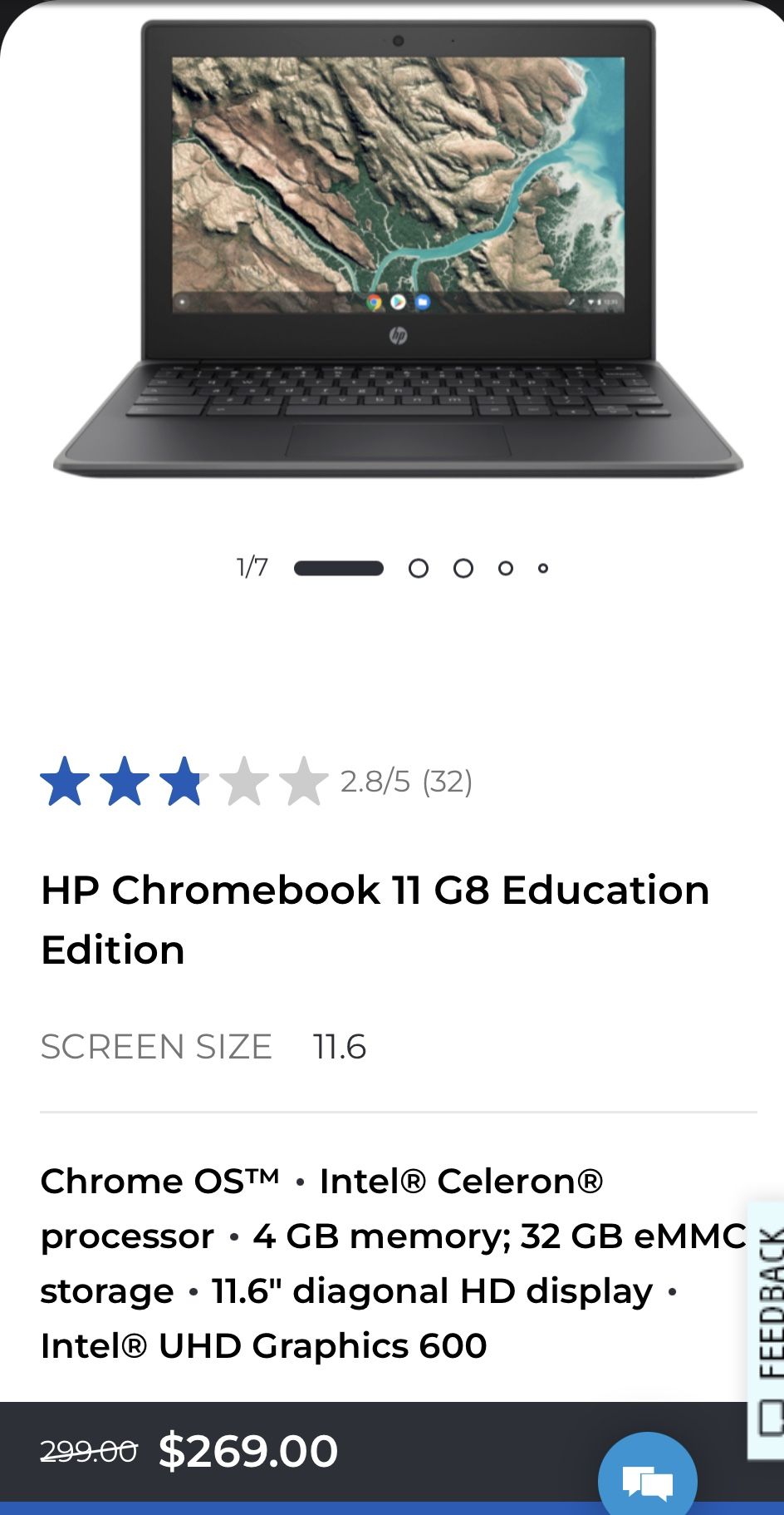 HP Chrome notebook