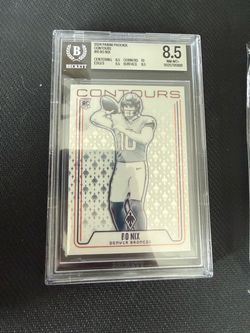 Bo Nix 2024 Panini Phoenix Contours RC BGS 8.5