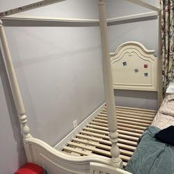 Beautiful twin canopy bed