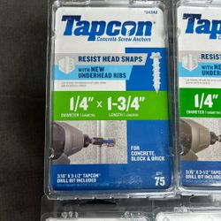 Tapcon Concrete Screw Anchors 